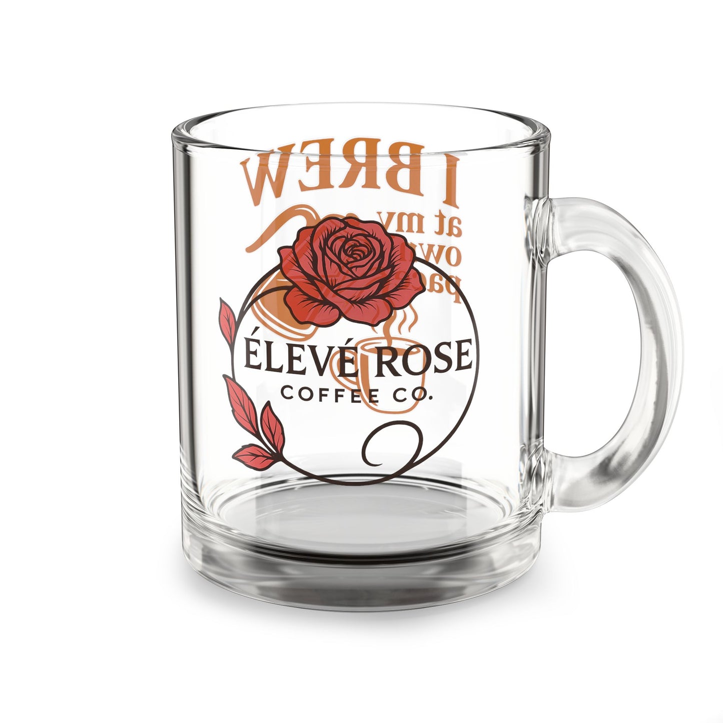I Brew…Glass Mug, 10oz
