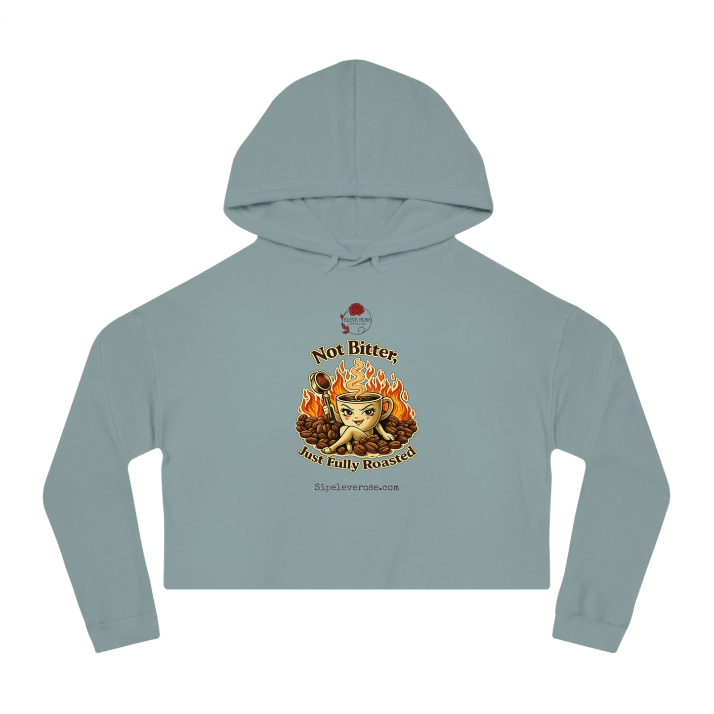 “NOT BITTER…” Cropped Hooded Sweatshirt