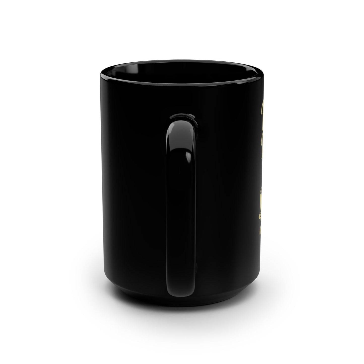 “Beauty, Brains & Bold Roast” Black Mug, 15oz