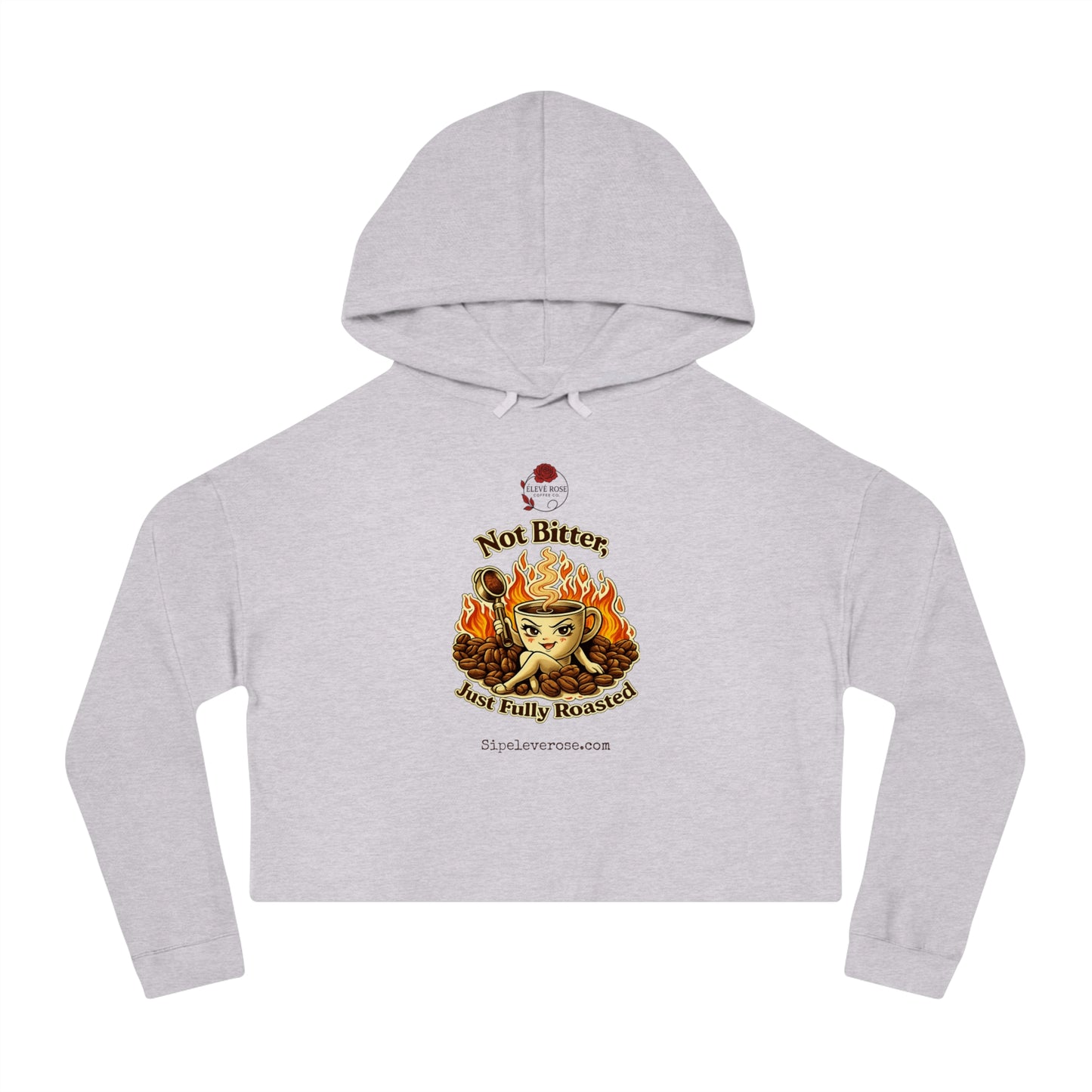 “NOT BITTER…” Cropped Hooded Sweatshirt